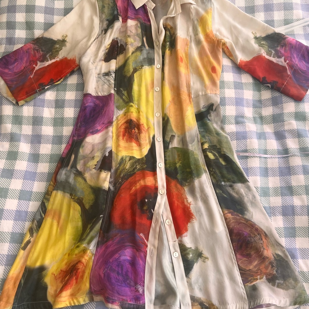 Jill McGowen floral silk dress